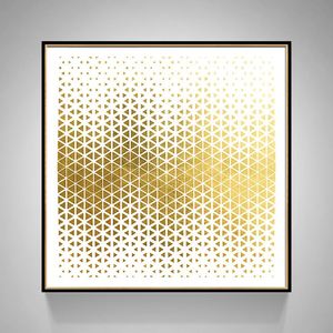 現(xiàn)代簡(jiǎn)約客廳裝飾畫 抽象風(fēng)格臥室床頭掛畫  晶瓷畫 金色年華