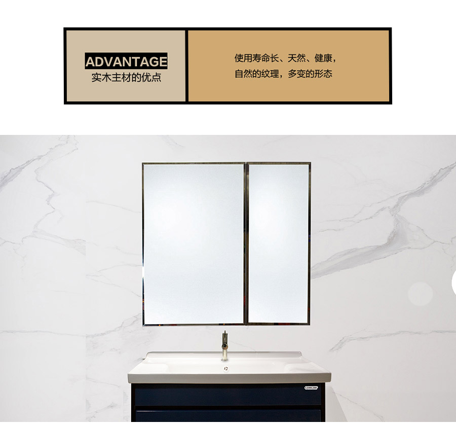 落地式陶瓷浴室柜,現代簡約實木浴室柜,GOHGOH浴室柜